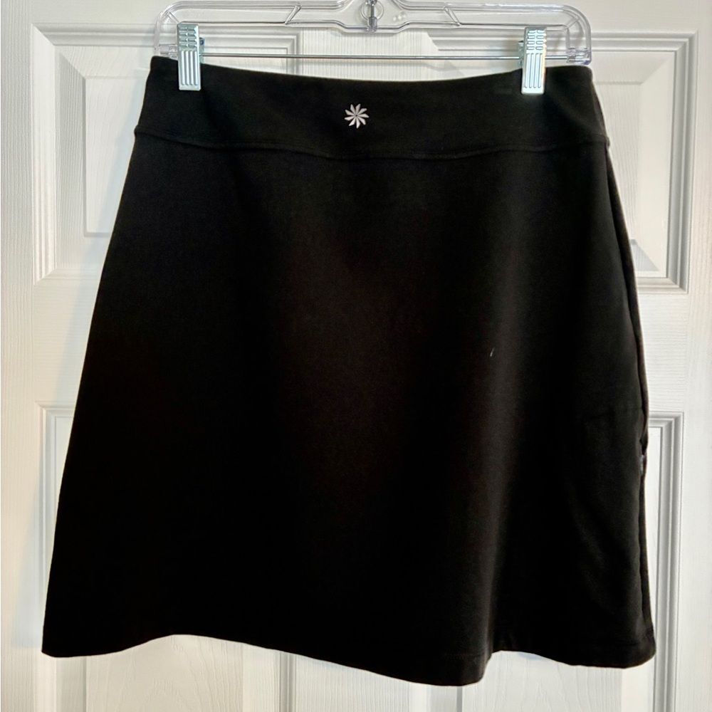 Athleta Skirt Women’s Small Tall Black Stretch A-Line Athleisure Activewear Golf - Picture 8 of 15